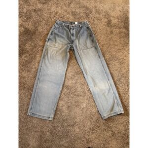 Vintage Levi's Dry Goods Jeans Mens 33x33 Baggy Carpenter Light Wash Denim 90s